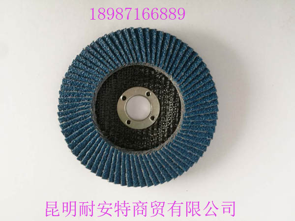 耐安特平面砂布輪藍色100mm